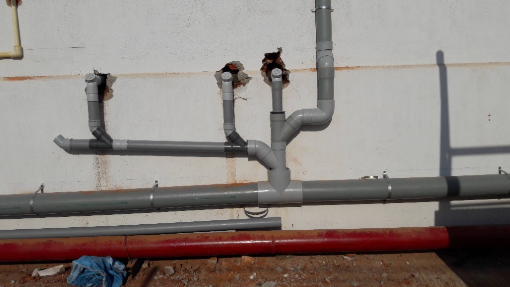 External Soil and Waste Drainage Piping Network