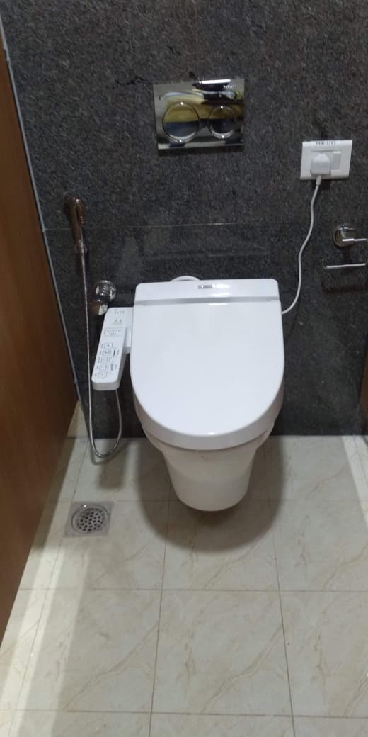 Wall-Hung Toilet with Concealed Cistern