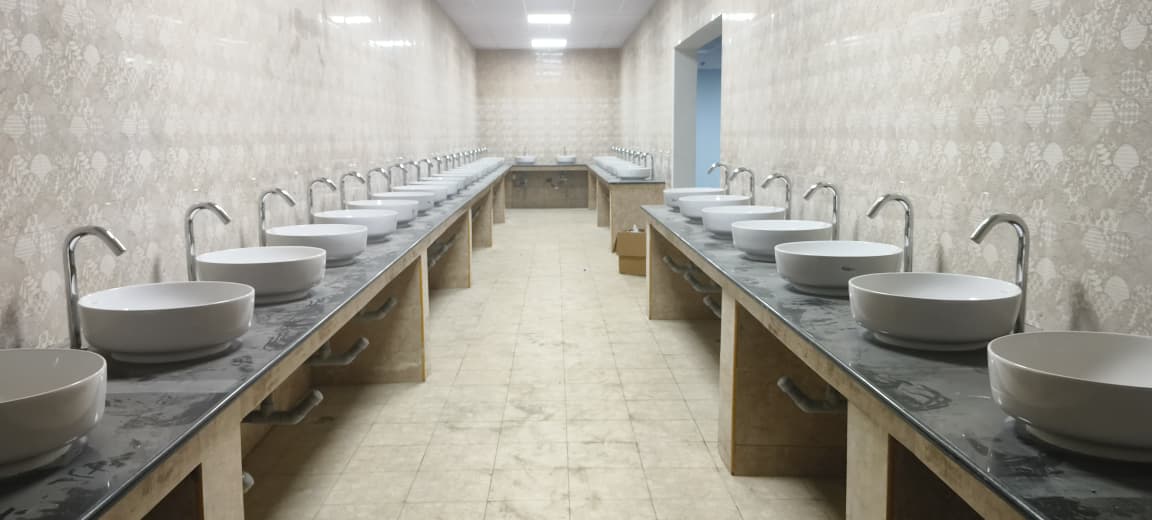 Plumbing Works — Commercial Washbasin Installation