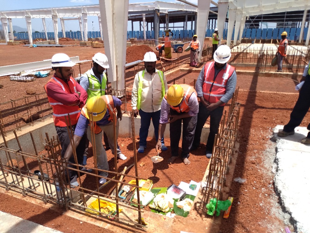 HITECH Team Site Inspection and Foundation Blessing