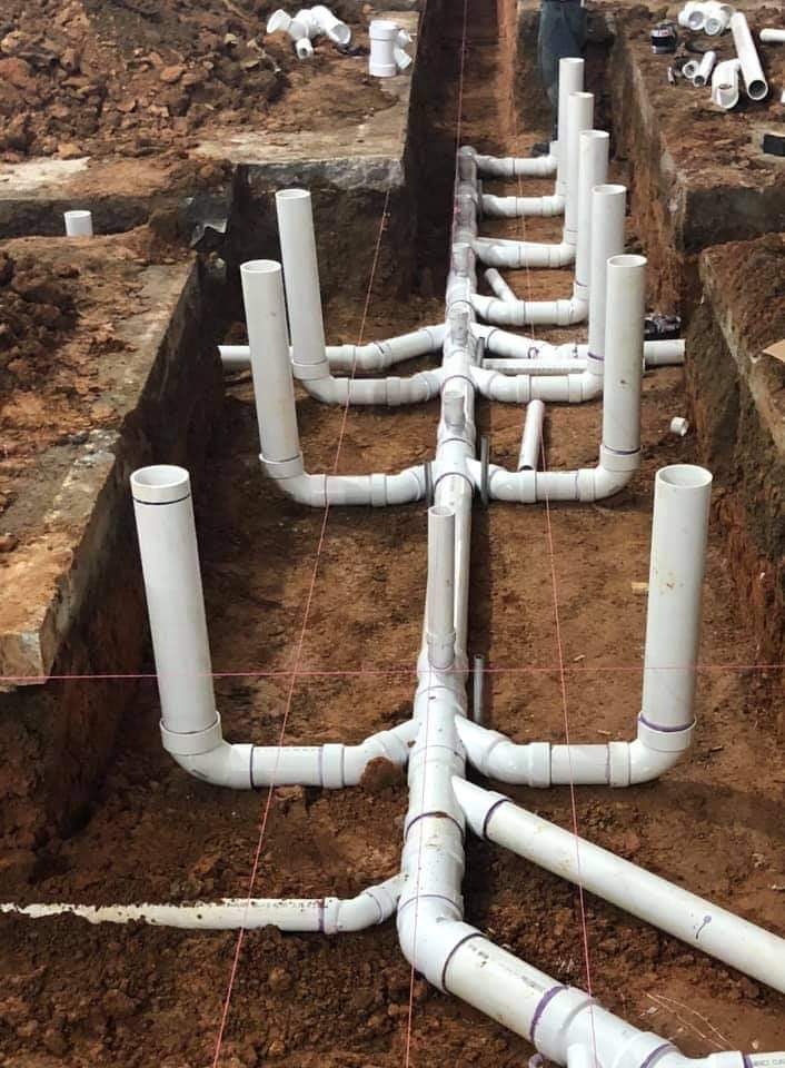 Underground uPVC Soil and Drainage Network